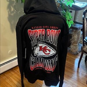 Kansas City Chiefs Kids Black Hoodie